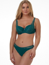 After Eden D-Cup & Up Fauve vert culotte string