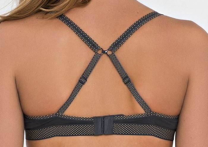 Seins et culottes bouffantes Anny anthracite soutien-gorge pour fille