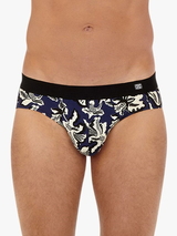 HOM Catalan bleu marine/print slip