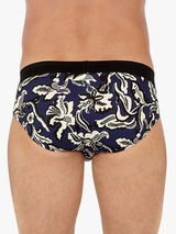 HOM Catalan bleu marine/print slip