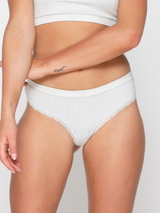 LingaDore Quotidien Cottonlook gris culotte string