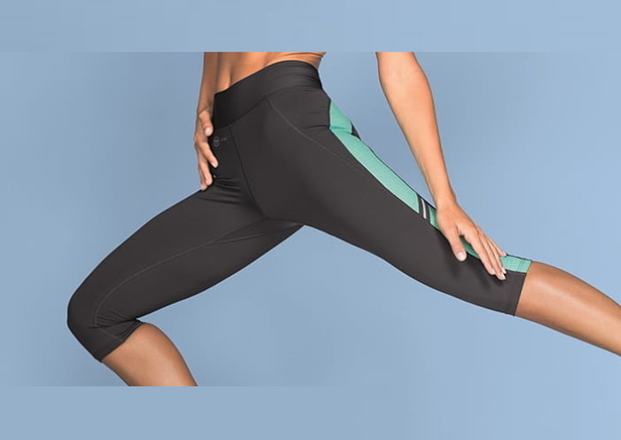 Anita Active Sport Tights 3/4 gris/menthe legging