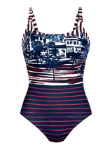 Maillots de bain Anita Lara bleu marine/print maillot de bain