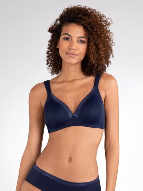 Naturana Everyday bleu marine soutien-gorge sans armatures en dentelle