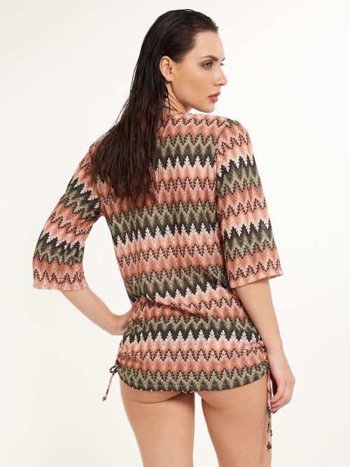 Plage de LingaDore Neva vert/rose tunique