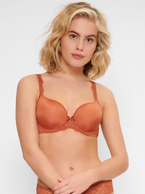LingaDore Quotidien Uni Fit cuir brun soutien-gorge rembourré