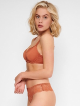 LingaDore Quotidien Uni Fit cuir brun soutien-gorge rembourré