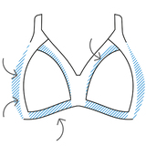 Naturana Minimizer mint soutien-gorge sans armatures en dentelle