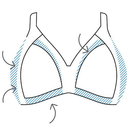 Naturana Minimizer mint soutien-gorge sans armatures en dentelle