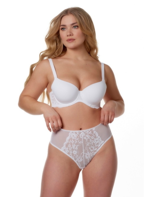 After Eden D-Cup & Up NF BO blanc culotte string