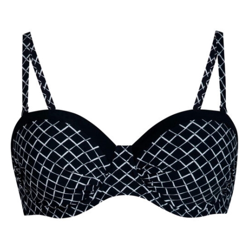 Maillots de bain Rosa Faia Cassie noir/blanc haut de bikini préformé