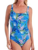 Plage de Rosa Faia Cloe bleu/print maillot de bain