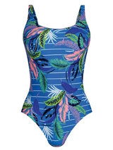 Plage de Rosa Faia Cloe bleu/print maillot de bain