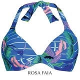 Maillots de bain Rosa Faia Amira bleu/print soutien-gorge bikini corbeille