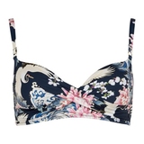 Maillots de bain Rosa Faia Maja bleu marine/print haut de bikini préformé