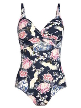 Plage de Rosa Faia Ebony bleu marine/print maillot de bain