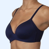 Salon Royal Délicatesse bleu profond soutien-gorge sans armatures en dentelle