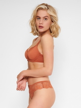 LingaDore Quotidien Basic cuir brun culotte string