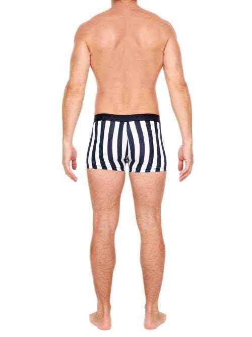 HOM Pierre bleu marine/blanc boxer
