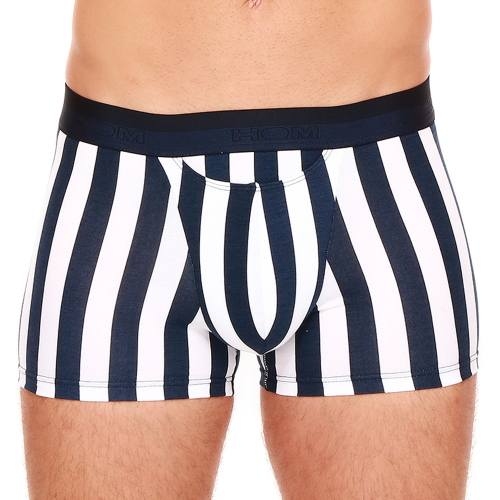 HOM Pierre bleu marine/blanc boxer