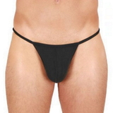 HOM Plume noir string pour hommes
