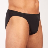 HOM Plumes noir slip pour hommes