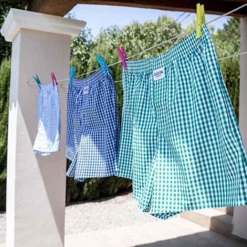 Zaccini Woven bleu/blanc caleçon