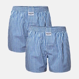 Zaccini Woven bleu/blanc caleçon