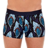 HOM Sormiou bleu marine/print boxer