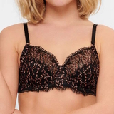 LingaDore In love with embroidery noir/cuivre soutien-gorge sans forme