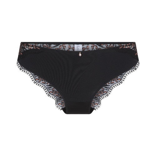 LingaDore In love with embroidery noir/cuivre slip