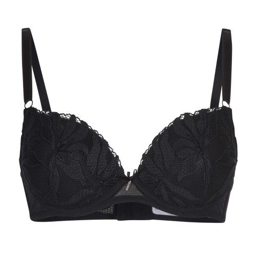 LingaDore Black Flower noir soutien-gorge push up