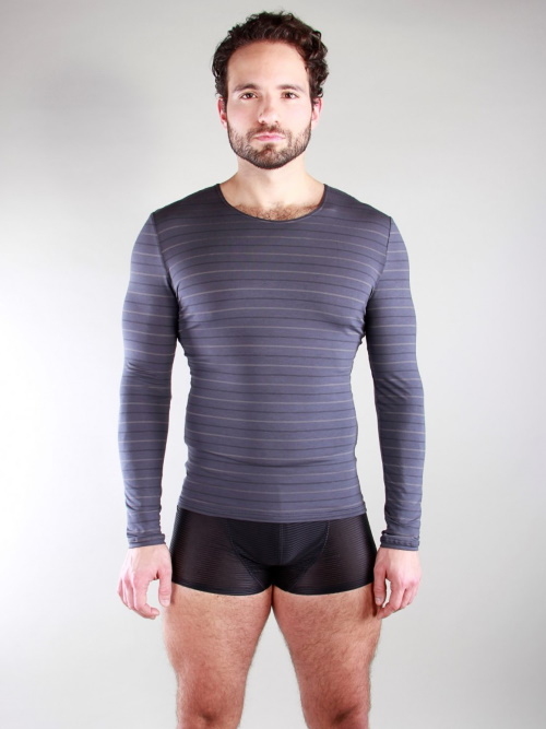 Peter Domenie 028-D Fuel gris foncé shirt
