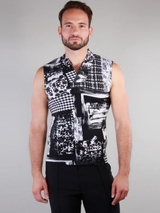 Peter Domenie 073 Fuel noir/blanc shirt