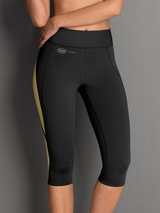 Anita Active Sport Tights 3/4 gris//jaune legging