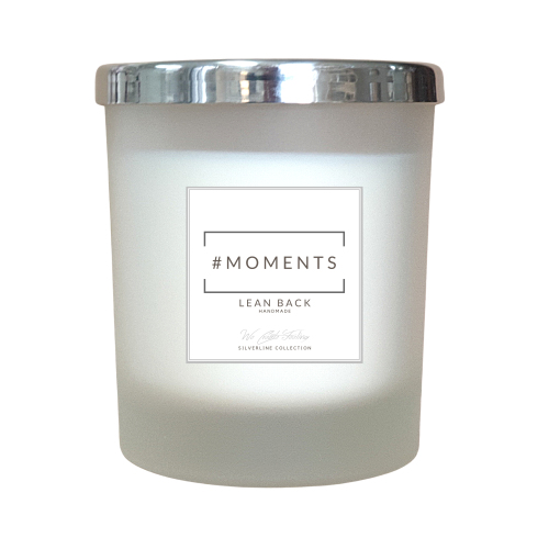 Moments Se pencher en arrière argent bougie parfumée