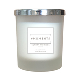 Moments Le dimanche matin argent bougie parfumée