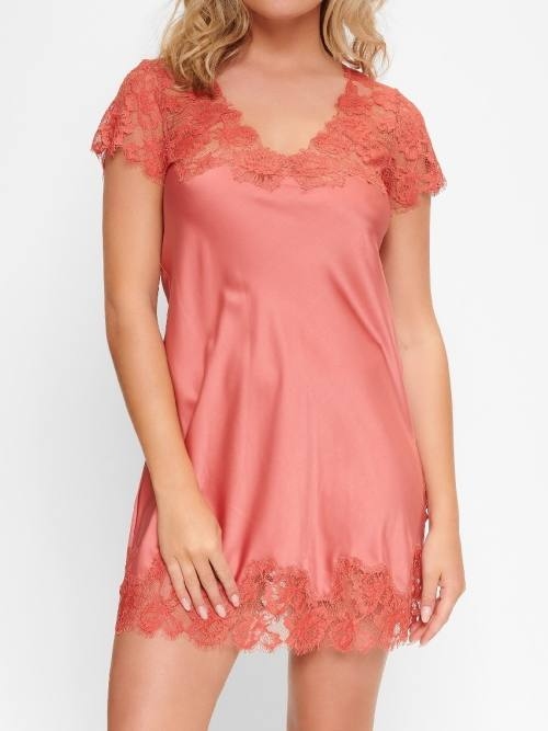 LingaDore Night Daily Satin rose chemise de nuit