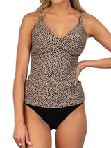 Bomain Ortac marron tankini set