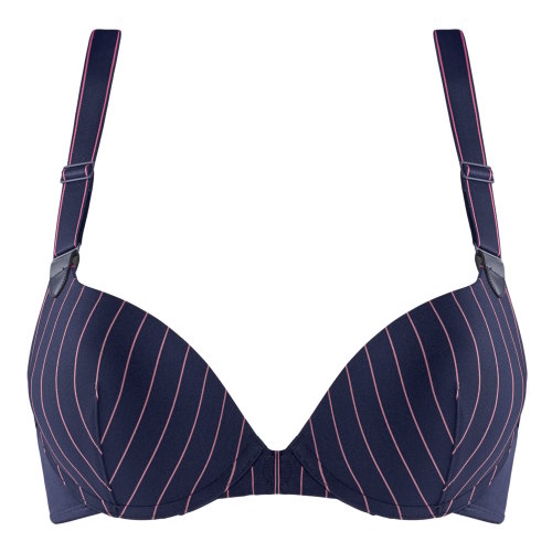 Marlies Dekkers Gloria bleu marine/rose soutien-gorge push up