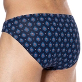 HOM Frioul bleu marine/print slip pour hommes