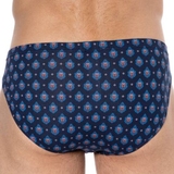 HOM Frioul bleu marine/print slip pour hommes
