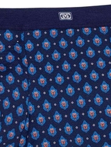 HOM Frioul bleu marine/print boxer