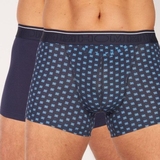 HOM Dominique bleu marine/print boxer