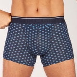 HOM Dominique bleu marine/print boxer
