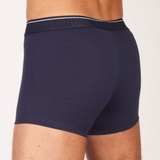 HOM Dominique bleu marine/print boxer