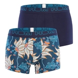 HOM Martin bleu/print sport boxer