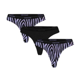 Zaccini Zebra noir/blanc culotte string