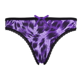 Gianvaglia Annimal violet/print culotte string