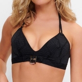 Plage de LingaDore Black Snake noir haut de bikini préformé